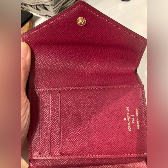 SOLD❤️100% automatic Louis Vuitton wallet Monogram Victorine Wallet Fuchsia - Picture 3 of 7